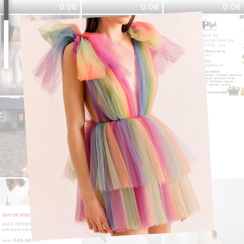 RAINBOW TULLE DRESS (Total TS Lover vibes!)